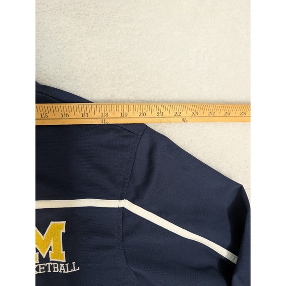 Michigan Wolverines Nike Windbreaker XL Men's Navy Full Zip Pockets Jacket - Picture 4 of 8
